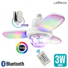 Lâmpada Caixa de Som Bluetooth RGB LEY-2156 Lehmox